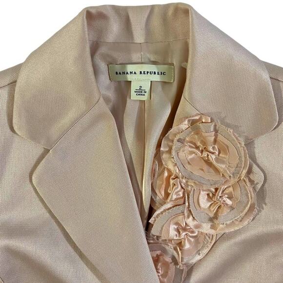 Banana Republic Y2K Silky Pink Blazer - Picture 3 of 4
